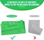 حوله ورزشی میکروفایبر DUNSOO با جیب زیپ‌دار - Image 6